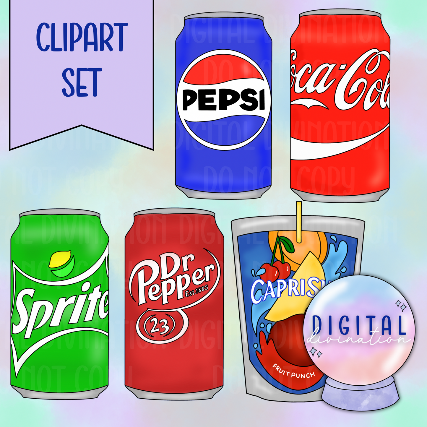 Drinks Clipart Set