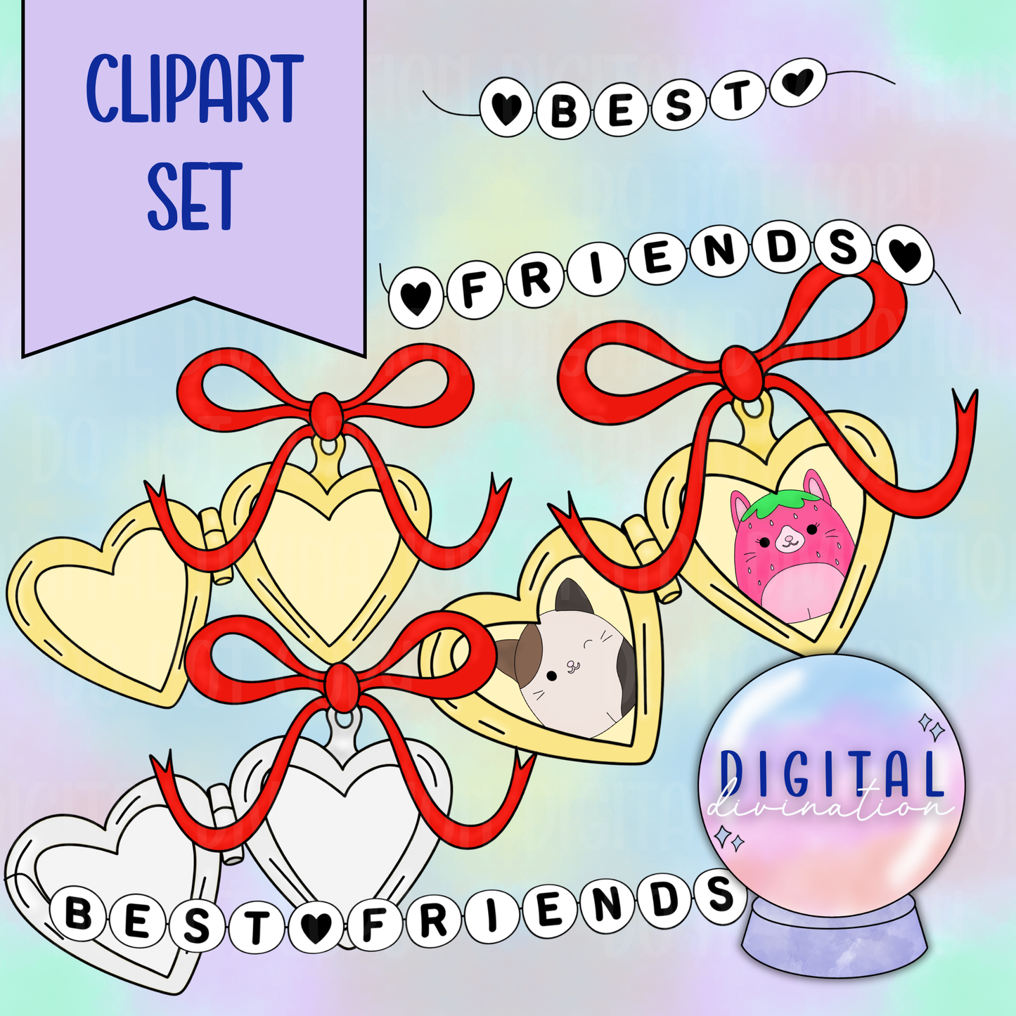 Besties Clipart Set