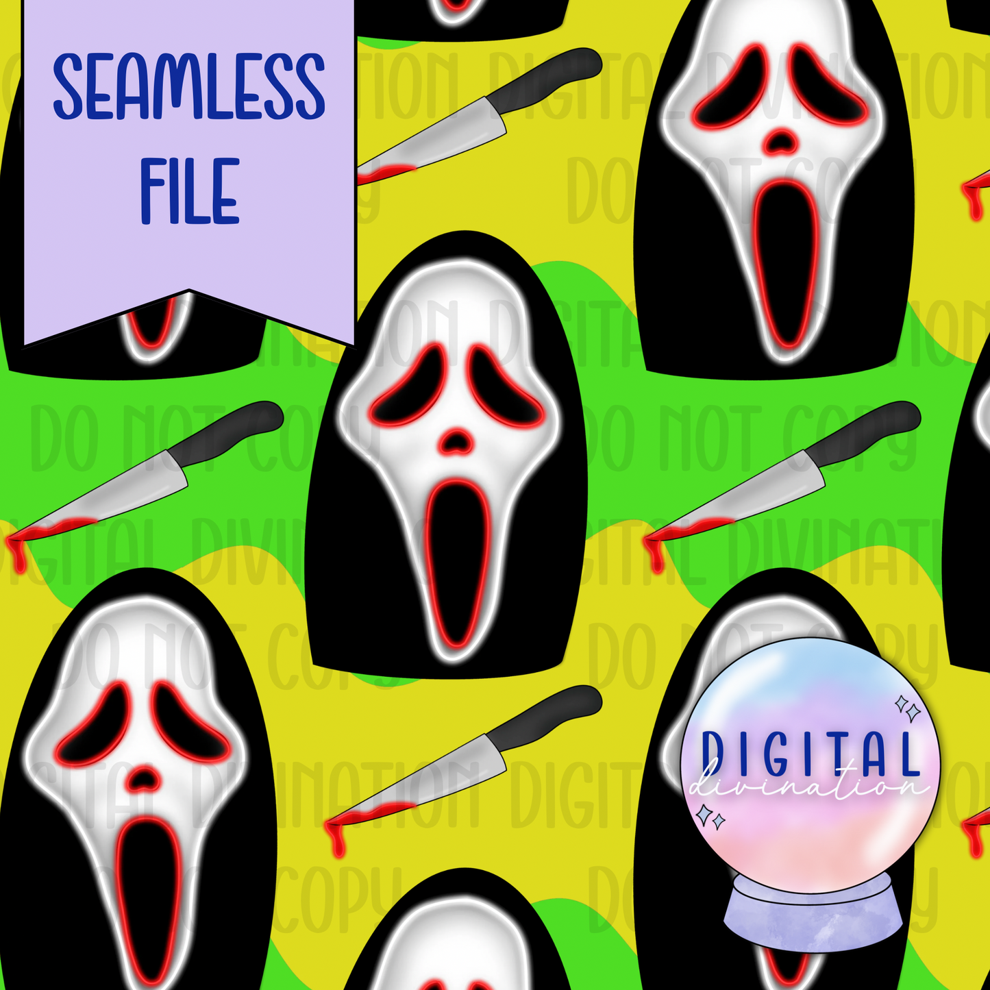 Horror Seamless Set
