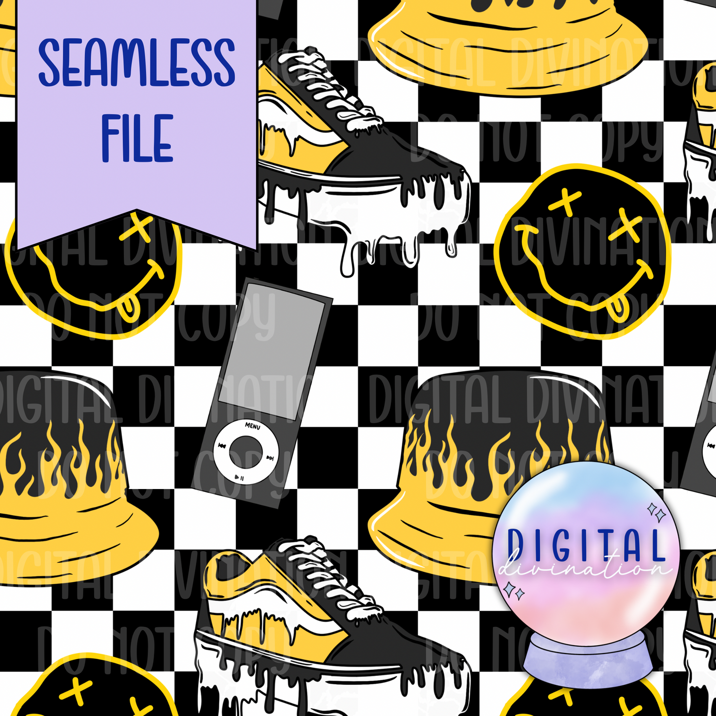 Shoes & Smileys Seamless Bundle