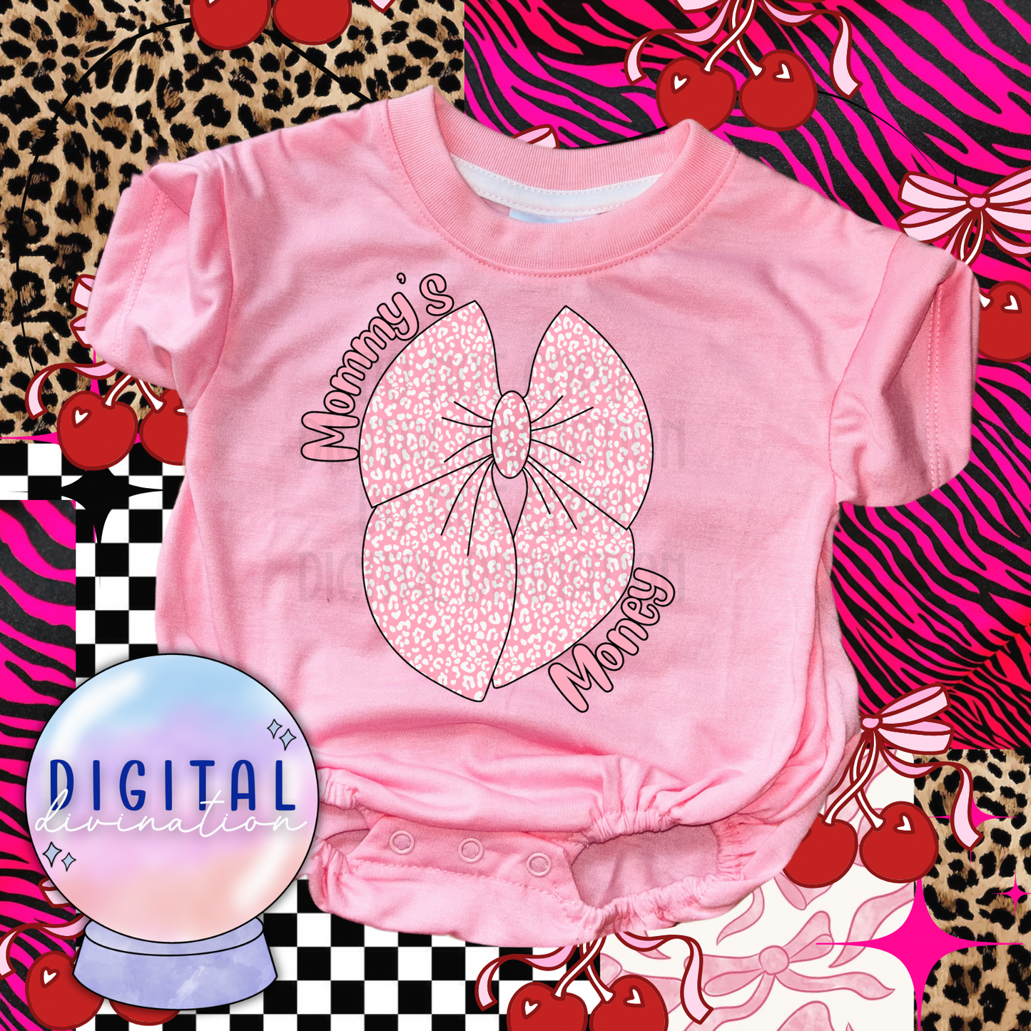 Leopard Bows PNG Set