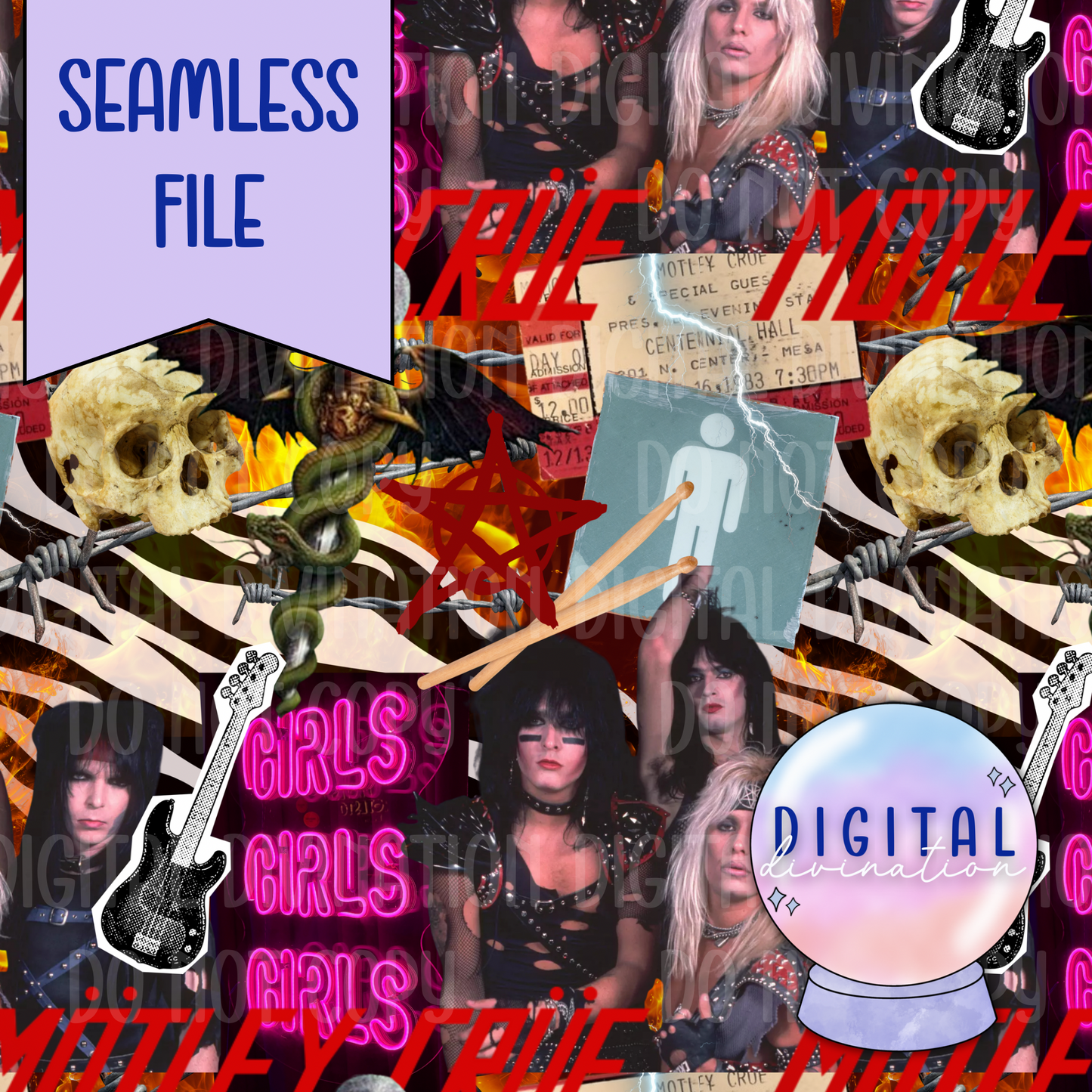 Crüe Seamless Collage