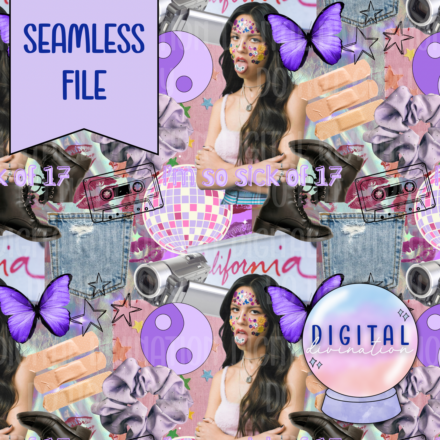 Olivia Seamless Collage