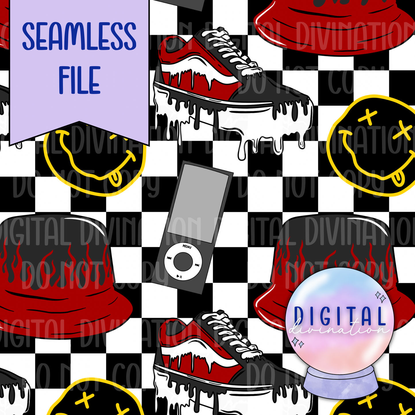 Shoes & Smileys Seamless Bundle