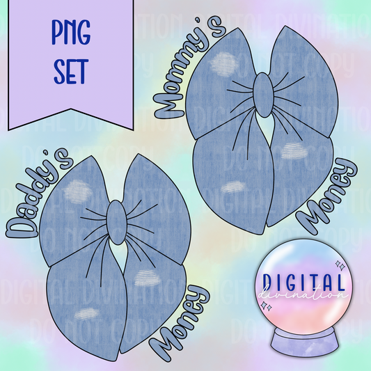 Distressed Bows PNG Set