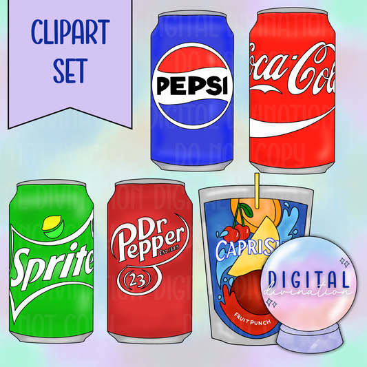 Drinks Clipart Set