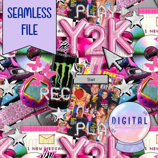 Y2K Seamless Collage