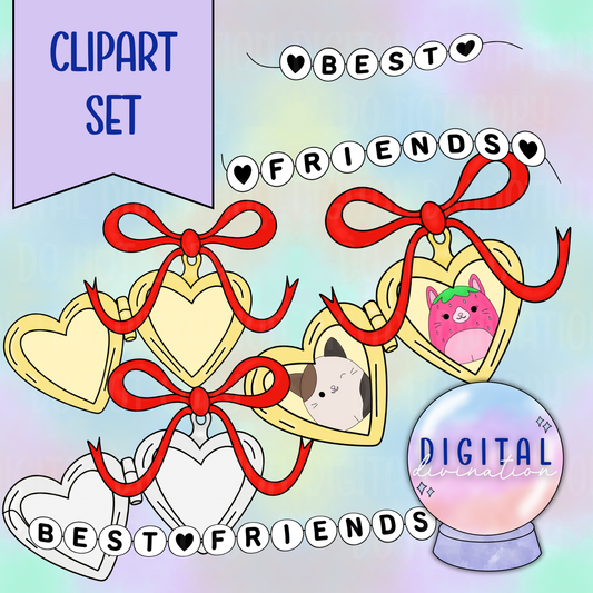 Besties Clipart Set