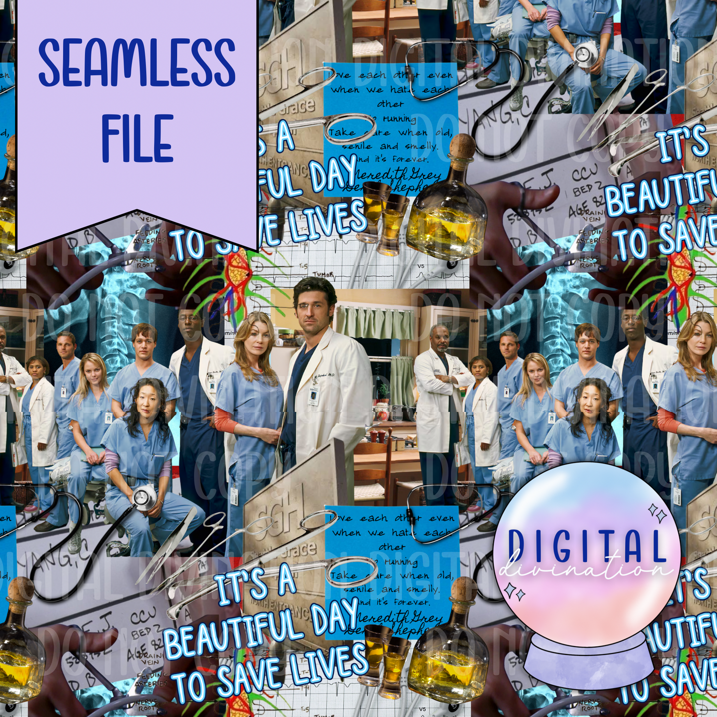 Doctor Seamless Collage