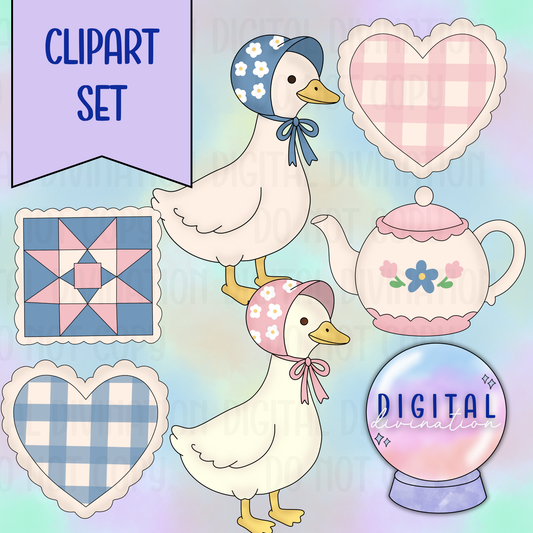 Grannycore Clipart Set