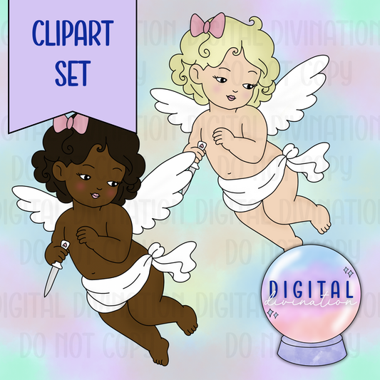Cherub Clipart Set